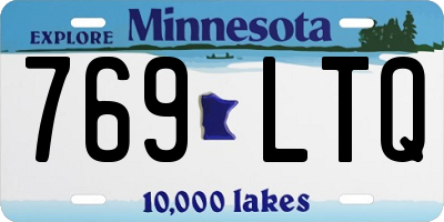 MN license plate 769LTQ