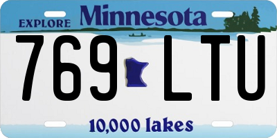 MN license plate 769LTU