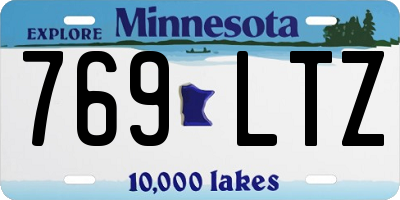 MN license plate 769LTZ