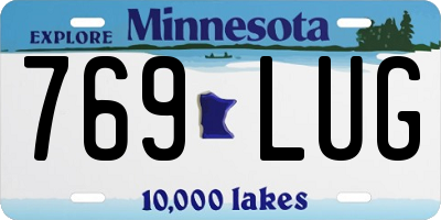 MN license plate 769LUG