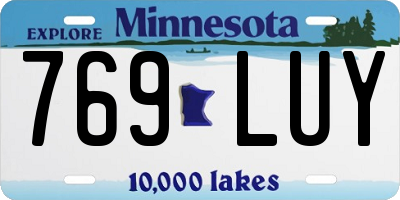 MN license plate 769LUY