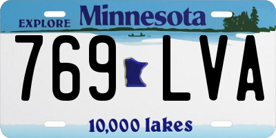 MN license plate 769LVA