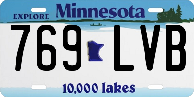 MN license plate 769LVB