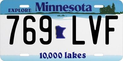 MN license plate 769LVF