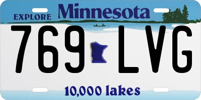 MN license plate 769LVG