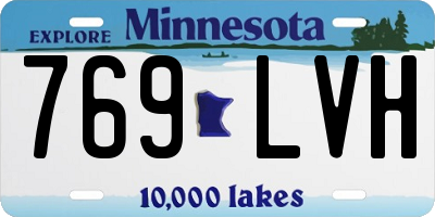 MN license plate 769LVH