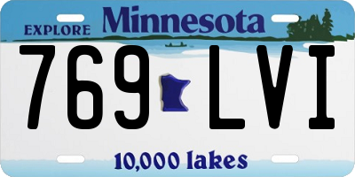MN license plate 769LVI