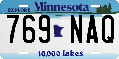 MN license plate 769NAQ