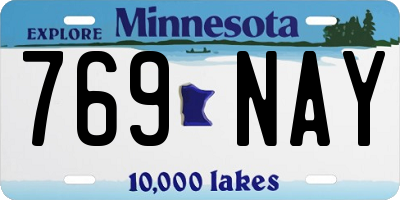 MN license plate 769NAY