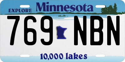 MN license plate 769NBN