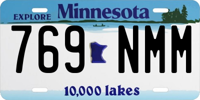 MN license plate 769NMM
