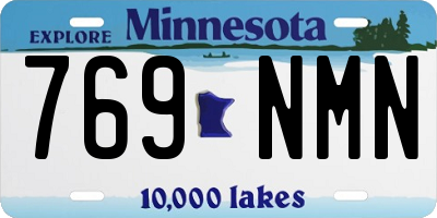MN license plate 769NMN