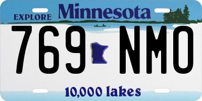 MN license plate 769NMO