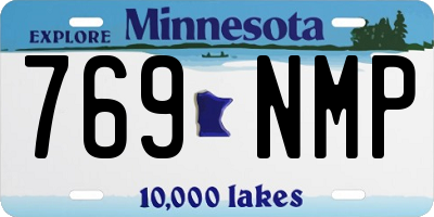 MN license plate 769NMP