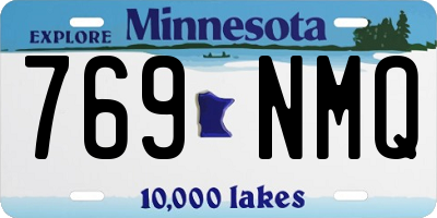 MN license plate 769NMQ