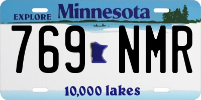 MN license plate 769NMR