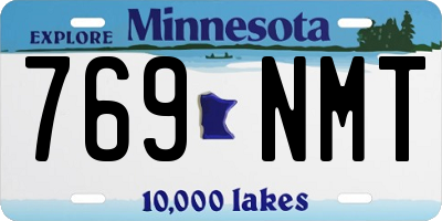MN license plate 769NMT