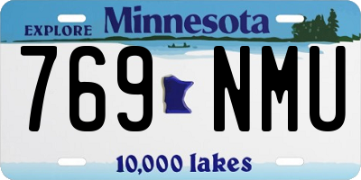 MN license plate 769NMU