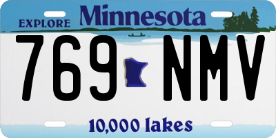 MN license plate 769NMV