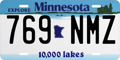 MN license plate 769NMZ