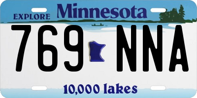 MN license plate 769NNA