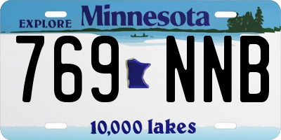 MN license plate 769NNB