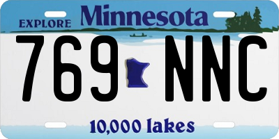 MN license plate 769NNC