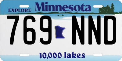 MN license plate 769NND