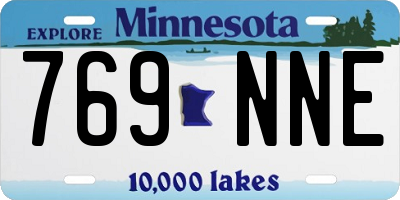 MN license plate 769NNE