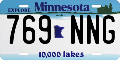 MN license plate 769NNG
