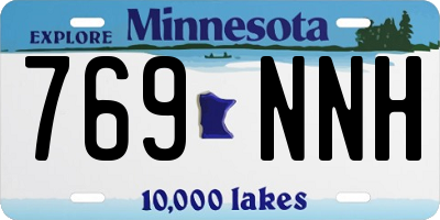 MN license plate 769NNH