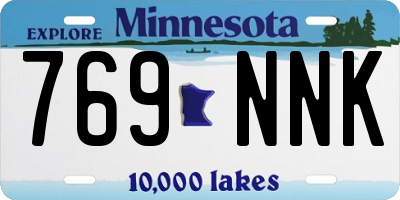 MN license plate 769NNK