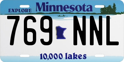 MN license plate 769NNL