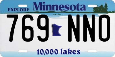 MN license plate 769NNO