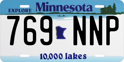 MN license plate 769NNP
