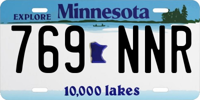 MN license plate 769NNR
