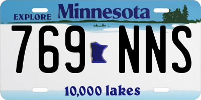 MN license plate 769NNS