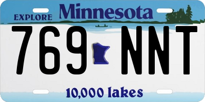 MN license plate 769NNT