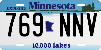 MN license plate 769NNV