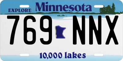 MN license plate 769NNX