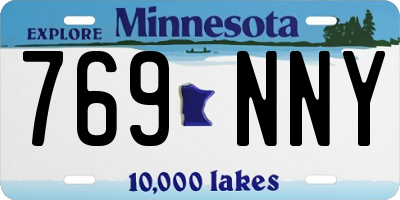 MN license plate 769NNY