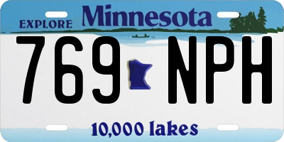 MN license plate 769NPH
