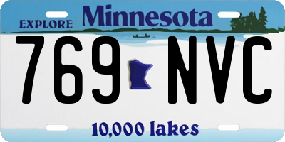 MN license plate 769NVC