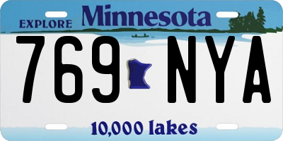 MN license plate 769NYA