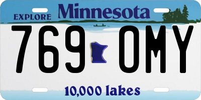MN license plate 769OMY