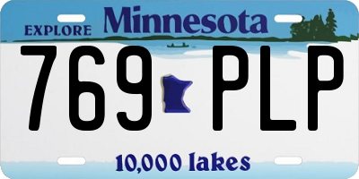 MN license plate 769PLP