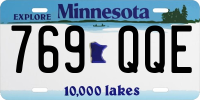 MN license plate 769QQE