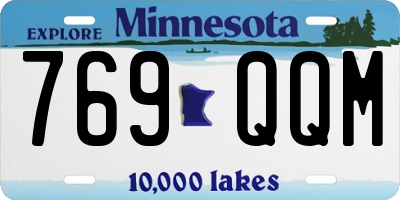 MN license plate 769QQM