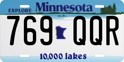 MN license plate 769QQR
