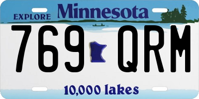 MN license plate 769QRM